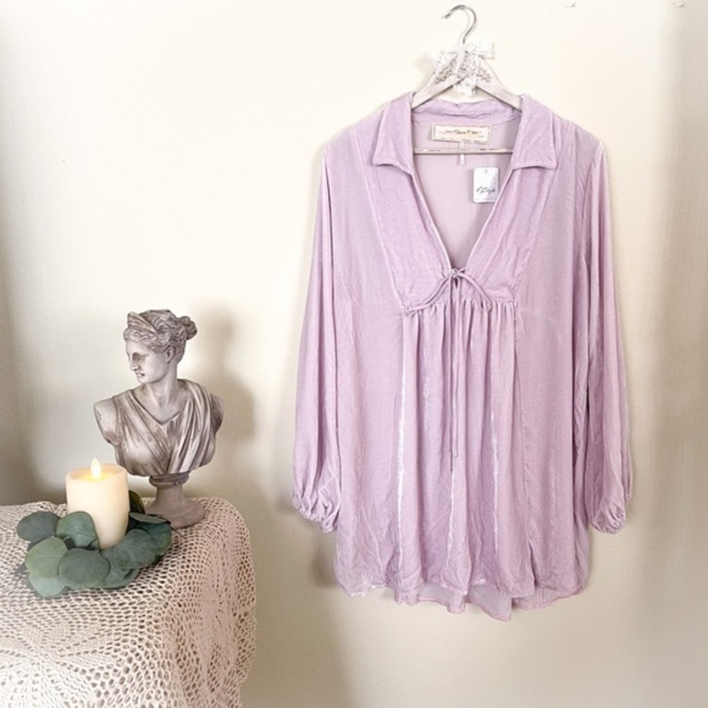 NWT Free People X Jen’s Pirate Booty Velvet Verona Tunic
